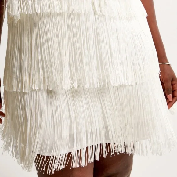 NWT Abercrombie & Fitch fringe mini dress - Picture 2 of 5